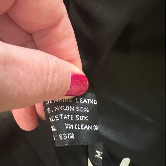 Men's Black Leather Belted Jacket size M - Picture 8 of 16